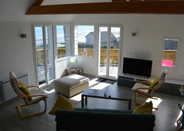 Le Perchoir Avec Vue Mer, A 300m De La Сasa de vacaciones Saint-Côme-de-Fresné